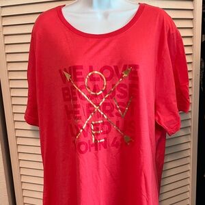 Women's Red Graphic Tee